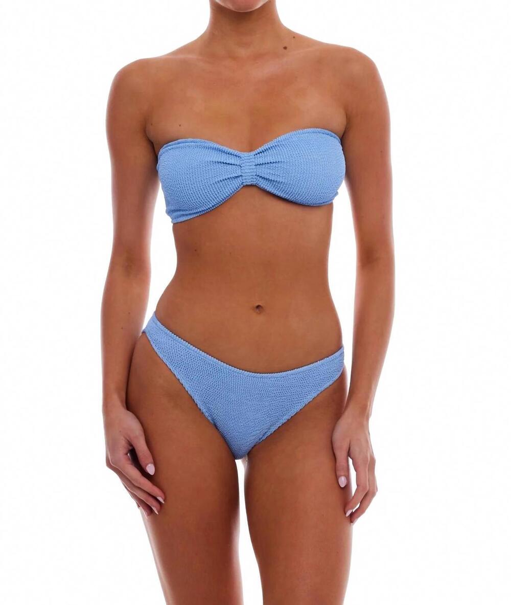 NEW LOVE & BIKINIS palma bandeau bow bikini top in serenity